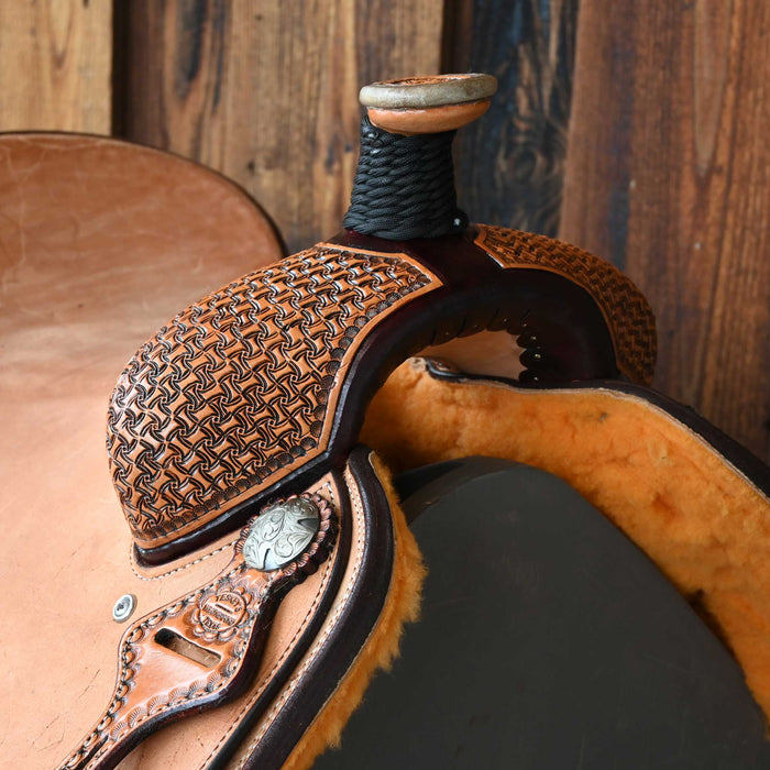 15.5" TESKEY'S TEAM ROPING SADDLE Saddles - New Teskey's Saddlery