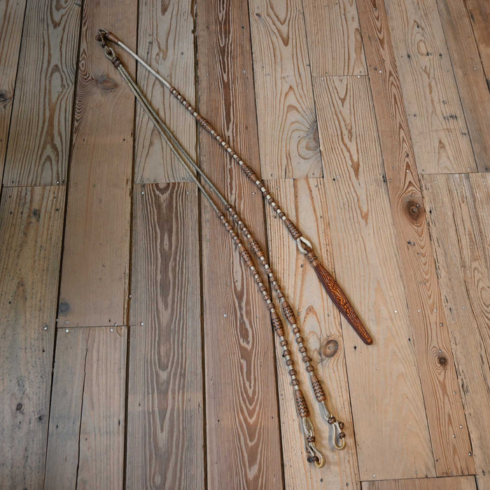 Chauca Hand Braided Rawhide Romel Reins