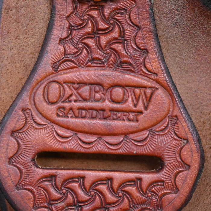 15" USED OXBOW TEAM ROPING SADDLE