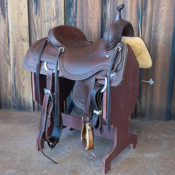 16.5" USED JEFF SMITH CUTTING SADDLE