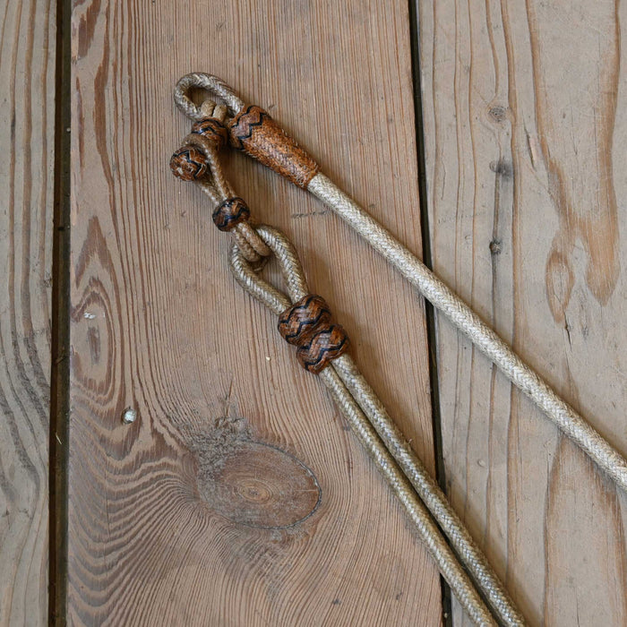 Chauca Hand Braided Rawhide Romel Reins
