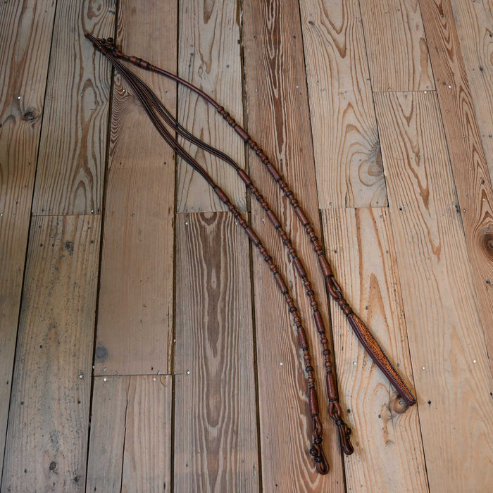 Hand Braided Rawhide Romel Reins