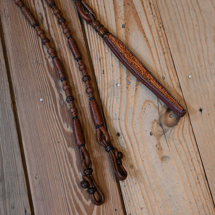 Hand Braided Rawhide Romel Reins