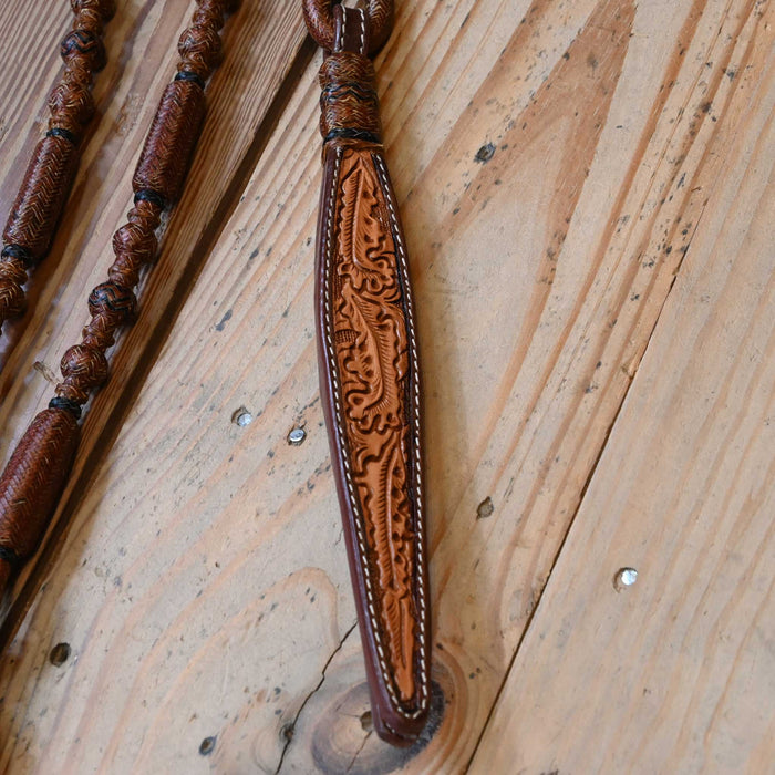 Hand Braided Rawhide Romel Reins
