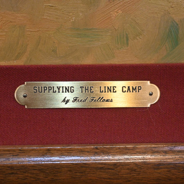 "Supplying the Line Camp" by Fred Fellows Collectibles Fred Fellows
