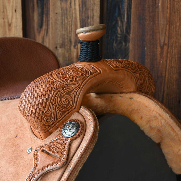 15" TESKEY'S TEAM ROPING SADDLE Saddles - New Teskey's Saddlery