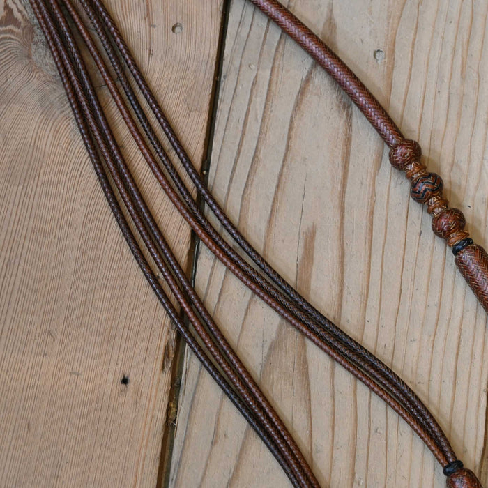 Hand Braided Rawhide Romel Reins