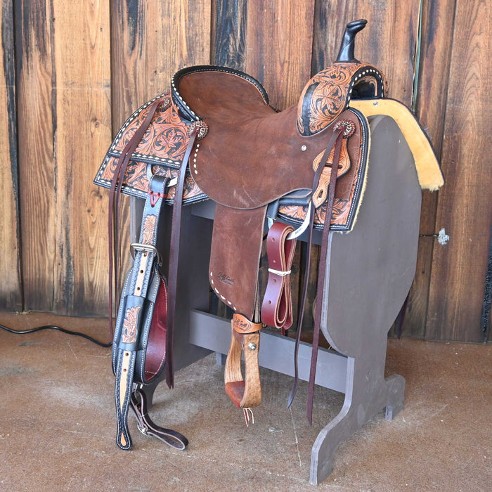 15.5" JEFF SMITH BEAU GALYEAN CUTTING SADDLE