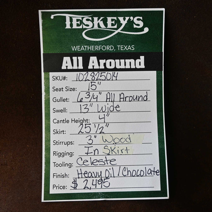 15" TESKEY'S ALL AROUND SADDLE
