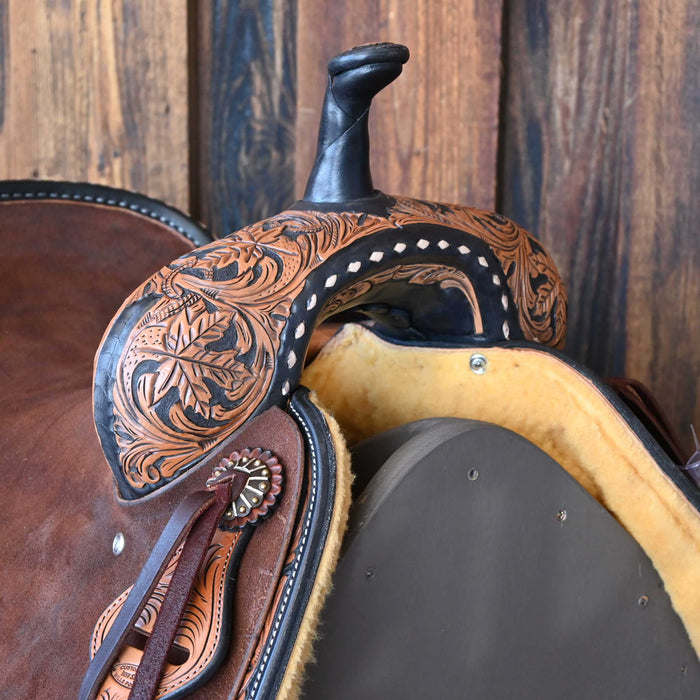 15.5" JEFF SMITH BEAU GALYEAN CUTTING SADDLE