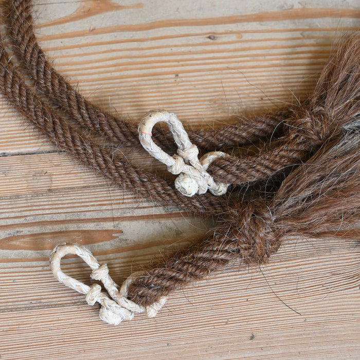Jose Ortiz Mohair 5/8" Rope Reins w/Rawhide Rein Connectors