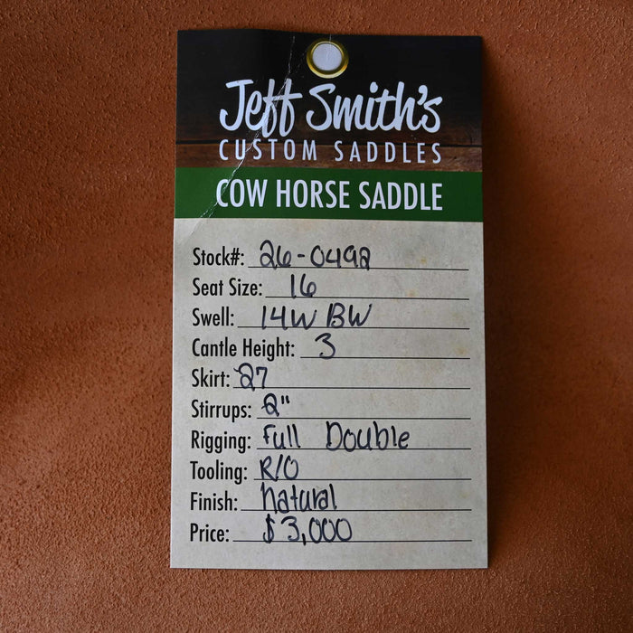 16" JEFF SMITH BUSTER WELCH COW HORSE SADDLE