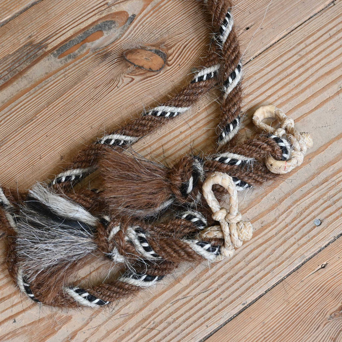 Jose Ortiz Mohair 5/8" Rope Reins w/Rawhide Rein Connectors