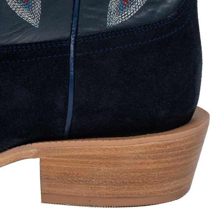 R. Watson Men's Dark Blue Roughout Cutter Toe Boot MEN - Footwear - Western Boots R Watson
