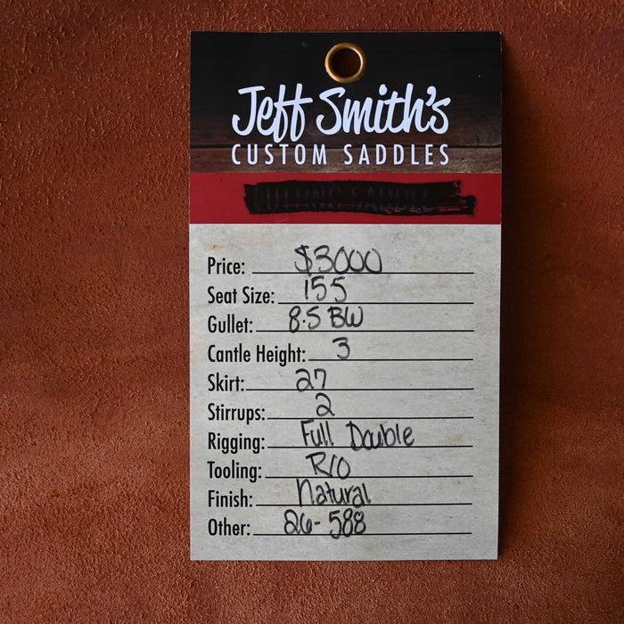 15.5" JEFF SMITH BUSTER WELCH RANCH CUTTING SADDLE