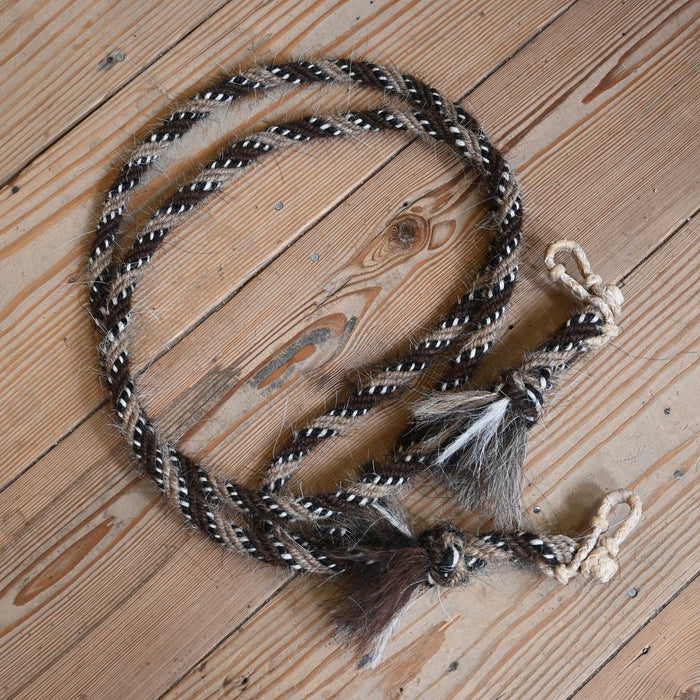 Jose Ortiz Mohair 5/8" Rope Reins w/Rawhide Rein Connectors