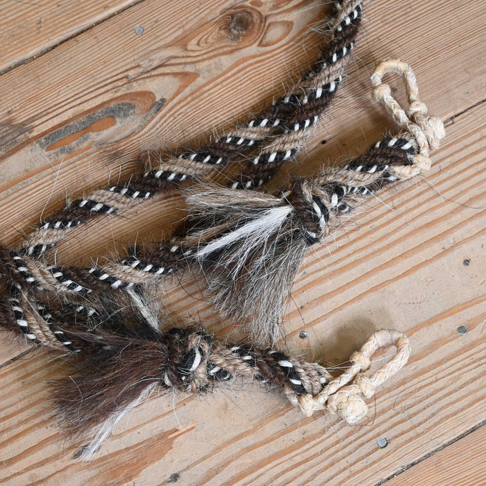 Jose Ortiz Mohair 5/8" Rope Reins w/Rawhide Rein Connectors