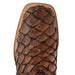 R. Watson Men's Chocolate Matte Pirarucu Square Toe Boot MEN - Footwear - Exotic Western Boots R Watson