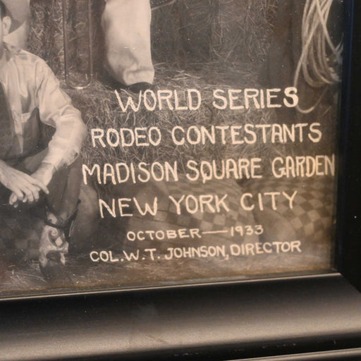1933 World Series Rodeo Contestants Collectibles E.J. Kelly
