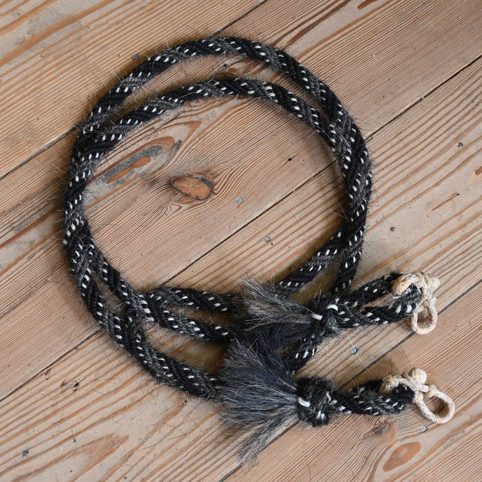 Jose Ortiz Mohair 5/8" Rope Reins w/Rawhide Rein Connectors