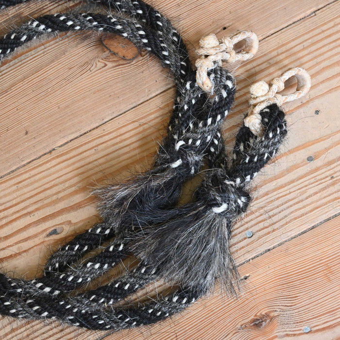Jose Ortiz Mohair 5/8" Rope Reins w/Rawhide Rein Connectors