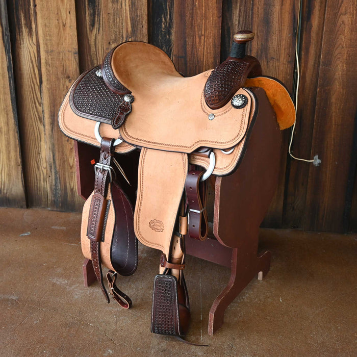 15.5 PATRICK SMITH TEAM ROPING SADDLE