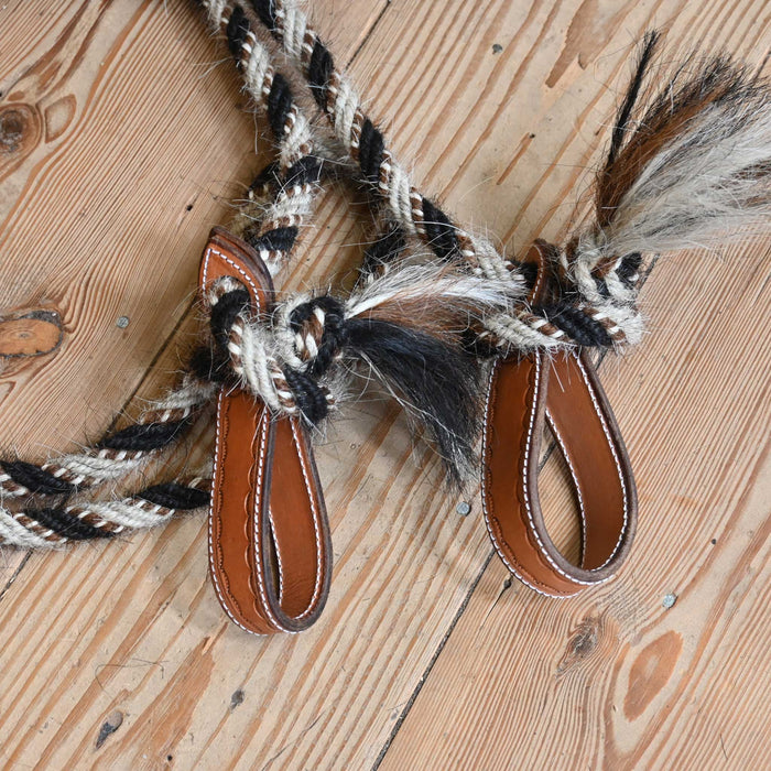 Jose Ortiz Mohair 5/8" Rope Reins w/Leather Rein Connectors
