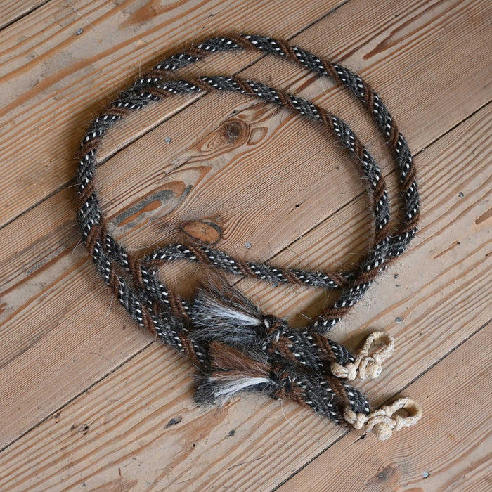 Jose Ortiz Mohair 1/2" Rope Reins w/Rawhide Rein Connectors