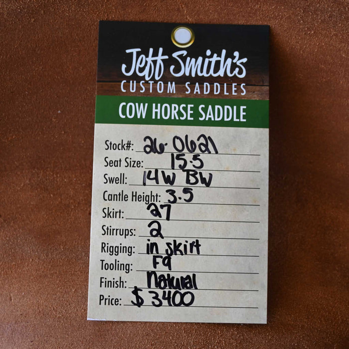 15.5" JEFF SMITH BUSTER WELCH COW HORSE SADDLE