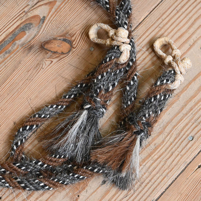 Jose Ortiz Mohair 1/2" Rope Reins w/Rawhide Rein Connectors
