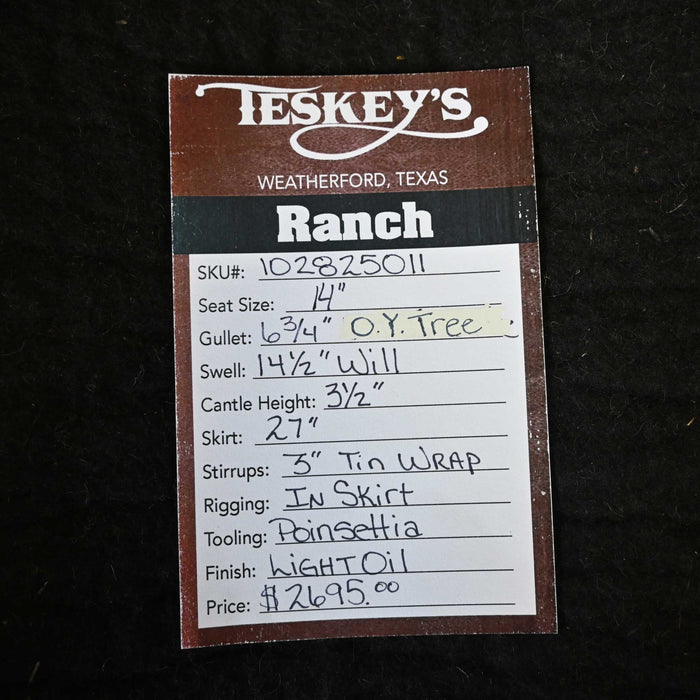 14" TESKEY'S RANCH SADDLE