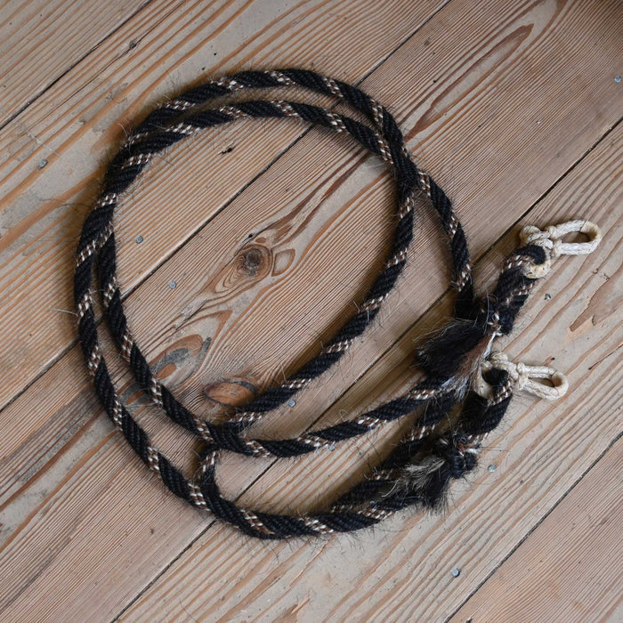 Jose Ortiz Mohair 1/2" Rope Reins w/Rawhide Rein Connectors