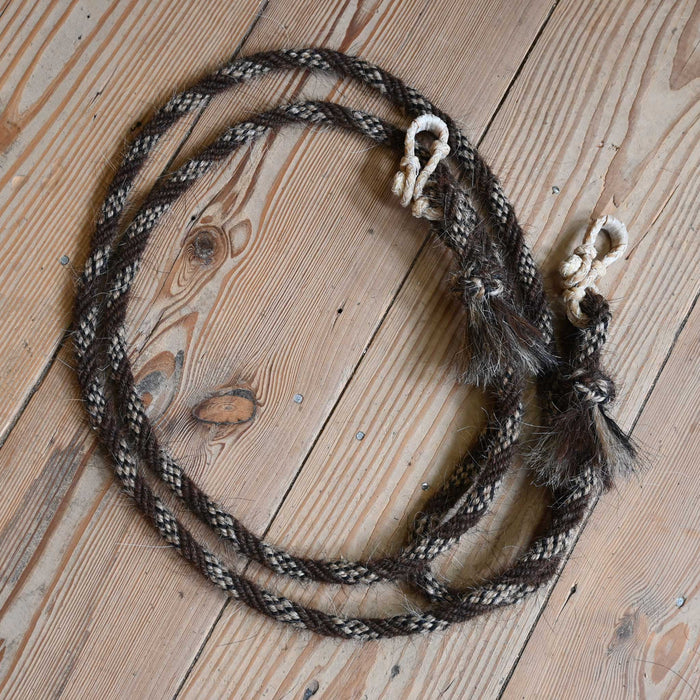 Jose Ortiz Mohair 1/2" Rope Reins w/Rawhide Rein Connectors