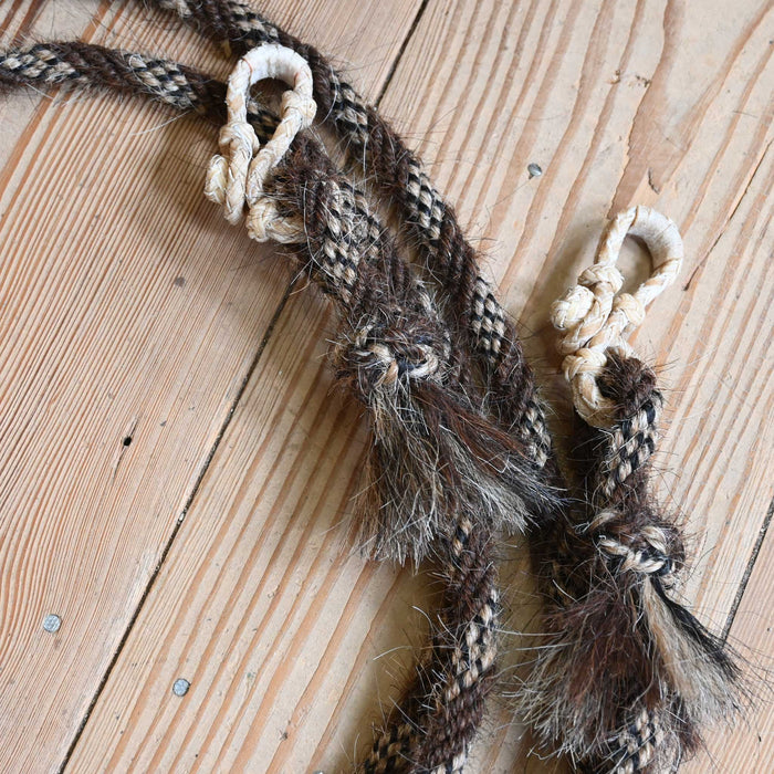 Jose Ortiz Mohair 1/2" Rope Reins w/Rawhide Rein Connectors