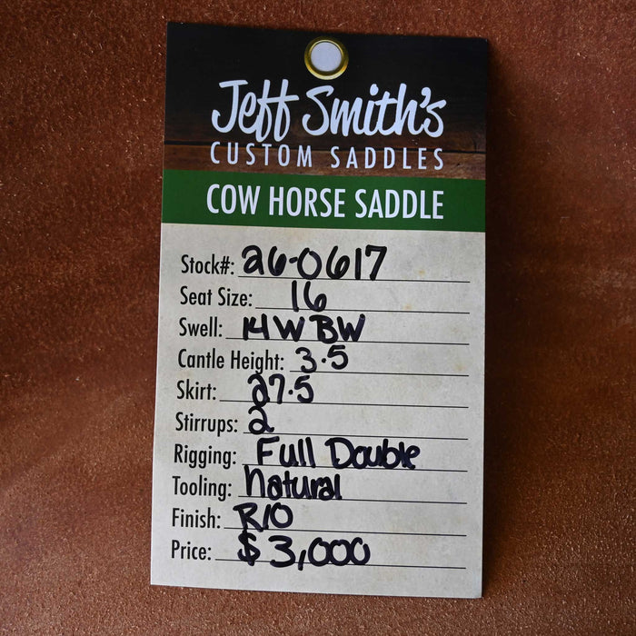 16" JEFF SMITH BUSTER WELCH COW HORSE SADDLE