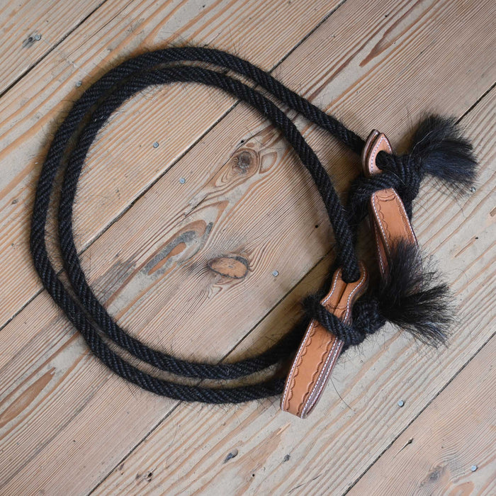 Jose Ortiz Mohair 1/2" Rope Reins w/Leather Rein Connectors