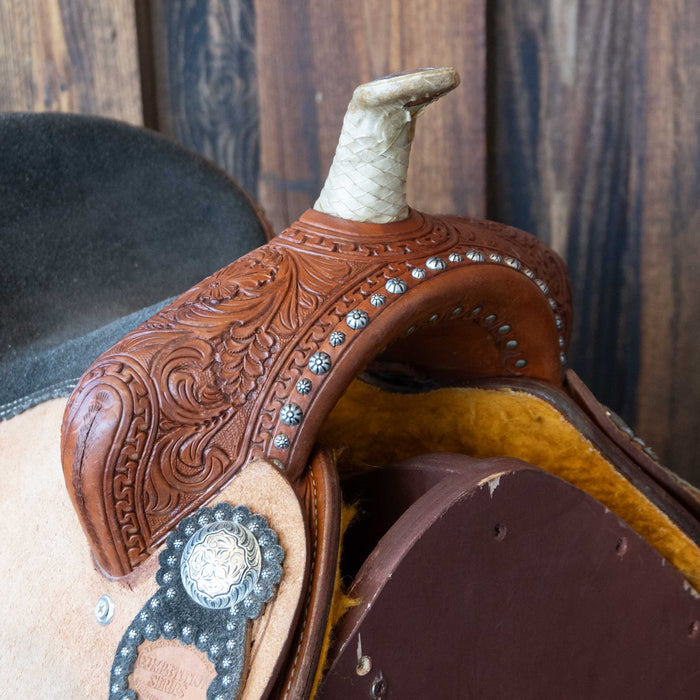 12.5" USED TESKEY'S COMPETITION BARREL SADDLE
