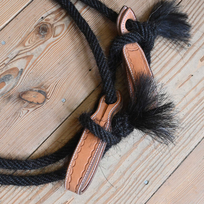 Jose Ortiz Mohair 1/2" Rope Reins w/Leather Rein Connectors