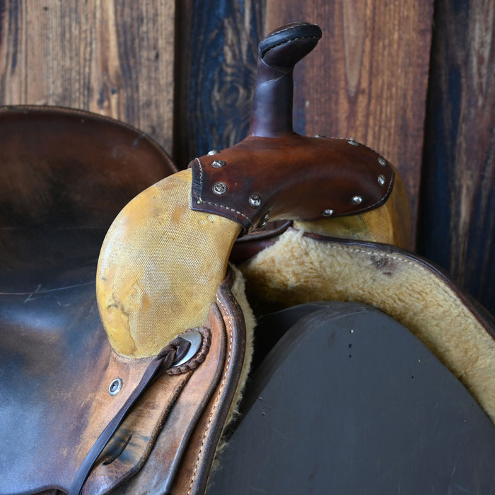 14.5" USED ROO HIDE BARREL SADDLE Saddles - Used ROO HIDE