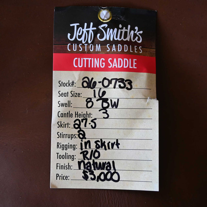 16" JEFF SMITH BUSTER WELCH CUTTING SADDLE