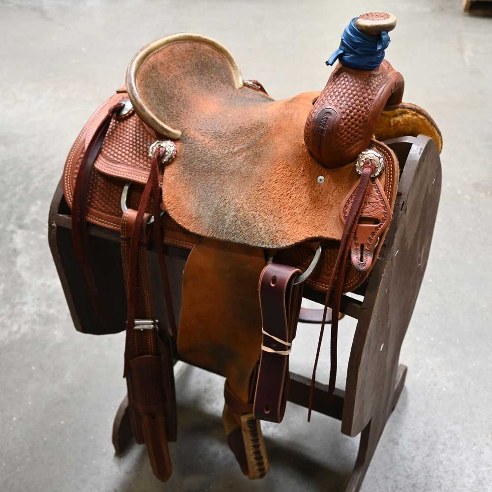 12.5" USED TESKEY'S JR ASSOCIATION RANCH SADDLE