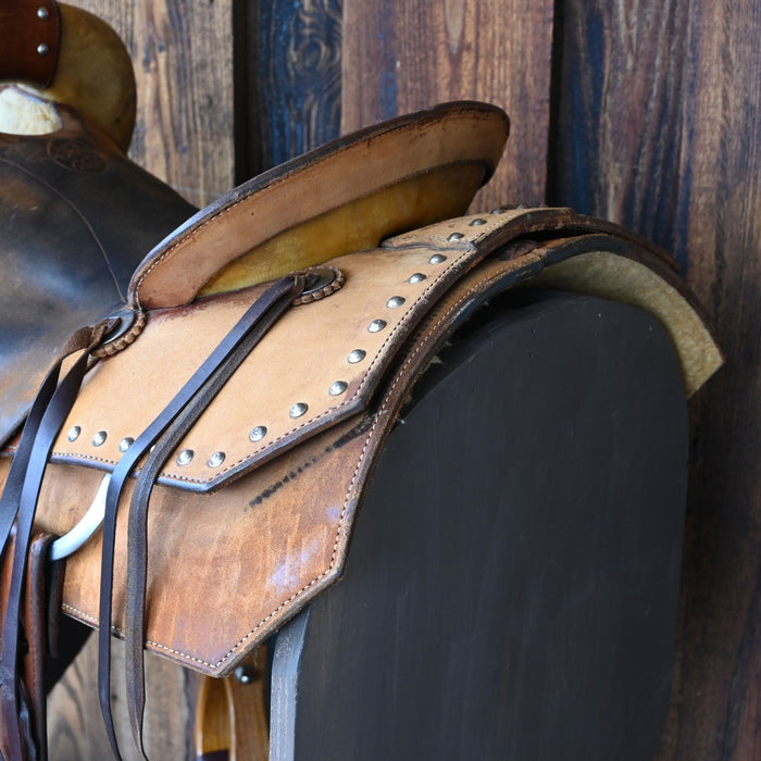 14.5" USED ROO HIDE BARREL SADDLE Saddles - Used ROO HIDE