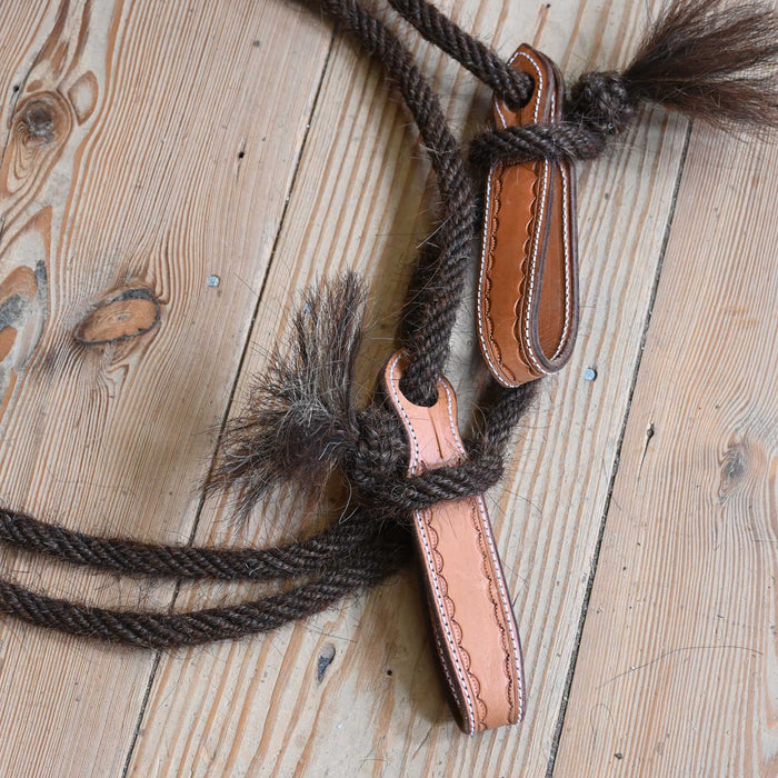 Jose Ortiz Mohair 1/2" Rope Reins w/Leather Rein Connectors