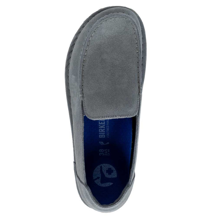 Birkenstock Utti Suede Leather Moccasin - Basalt Gray WOMEN - Footwear - Casuals Birkenstock
