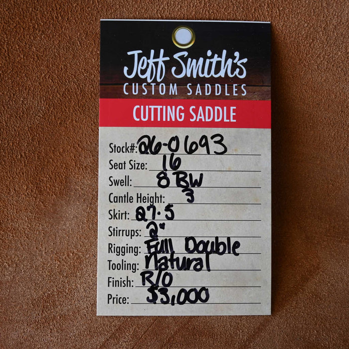 16" JEFF SMITH BUSTER WELCH CUTTING SADDLE