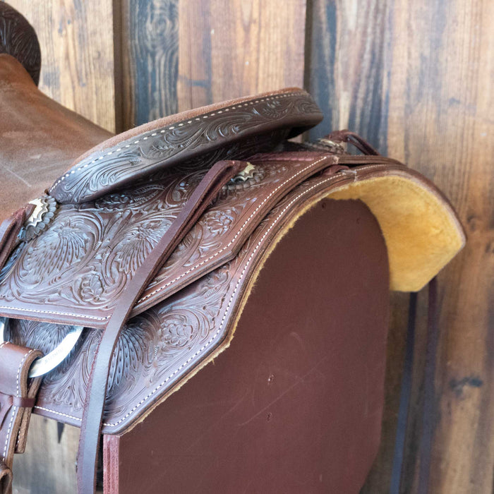 17" USED JEFF SMITH CUTTING SADDLE