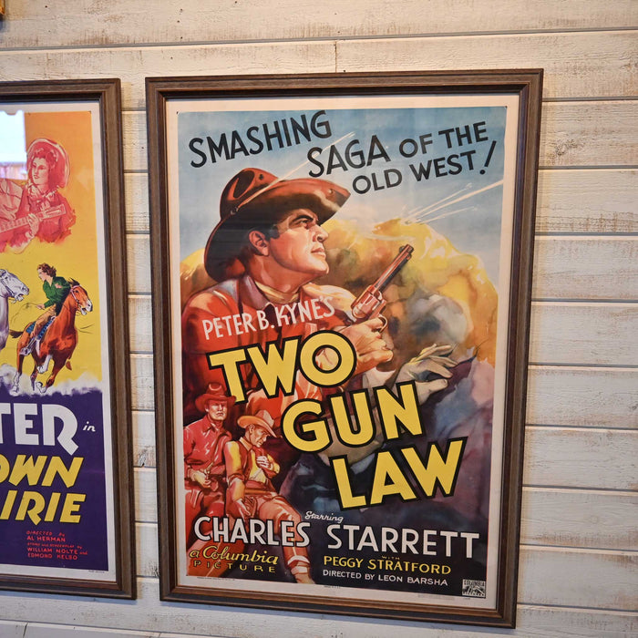 Original Two Gun Law Movie Poster Printed in the USA Collectibles MISC