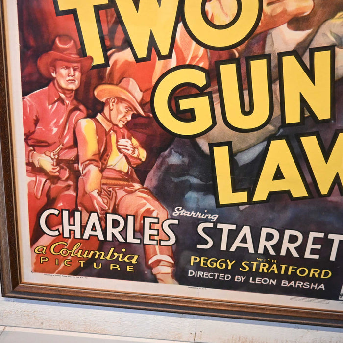 Original Two Gun Law Movie Poster Printed in the USA Collectibles MISC
