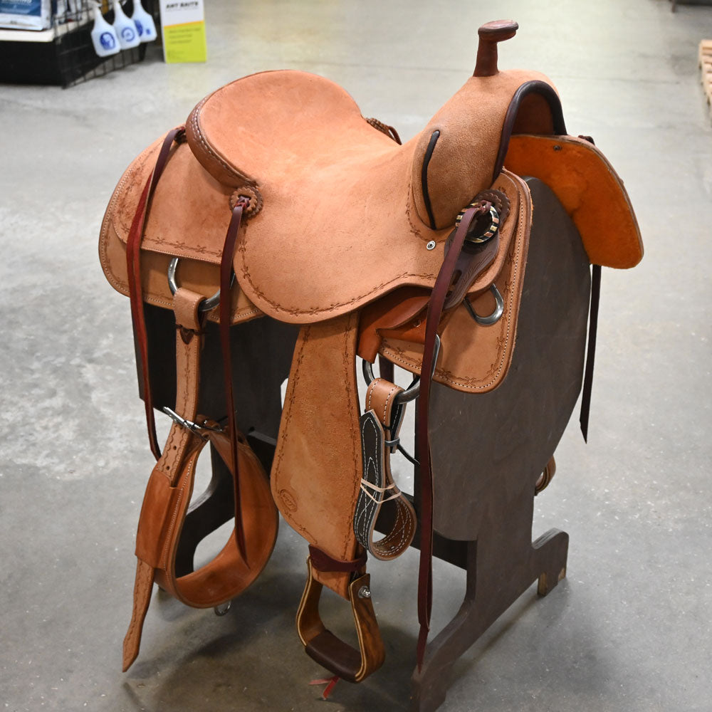 16" TESKEY'S RANCH CUTTER SADDLE Saddles TESKEY'S SADDLERY LLC