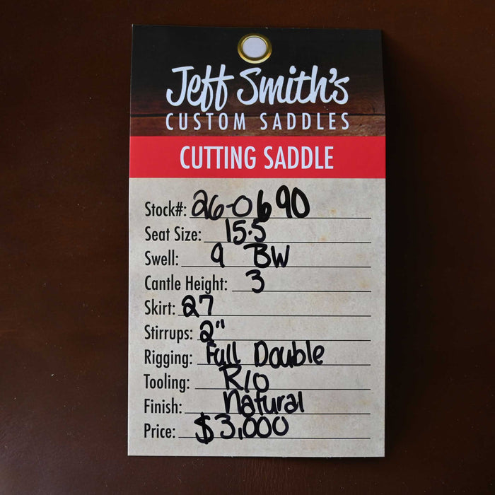 15.5" JEFF SMITH BUSTER WELCH CUTTING SADDLE